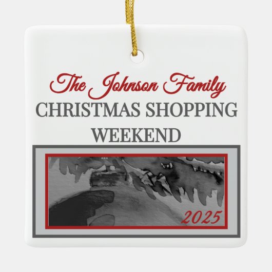 Ornament: Family Christmas Shopping Weekend  セラミックオーナメント (正面)