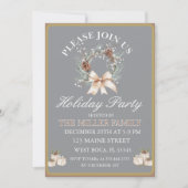 Ornament  Gold&Silver Christmas Party  招待状 (正面)