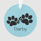 Ornament - Polydactyl Paw Prints and Photo オーナメント (正面)
