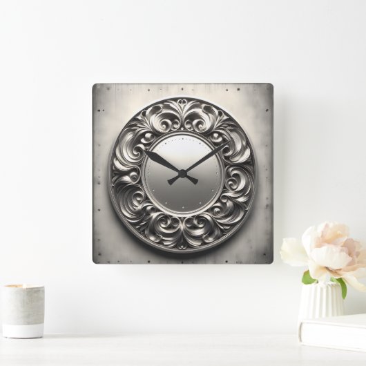 ornament ring  スクエア壁時計 (ホーム)