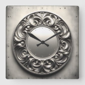 ornament ring  スクエア壁時計 (正面)