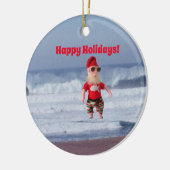 Ornament - Santa in the Surf セラミックオーナメント (左)