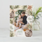 Ornament Surround Photo Holiday Card シーズンカード (スタンド正面)