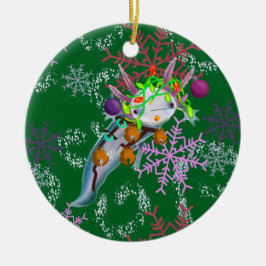 Ornament with axolotl セラミックオーナメント