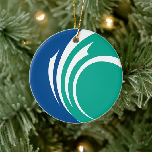 Ornament with flag of Ottawa, Canada セラミックオーナメント (ツリー)