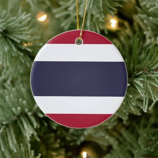 Ornament with flag of Thailand セラミックオーナメント (ツリー)
