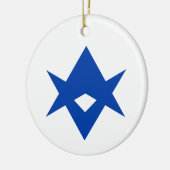 Ornament with flag of Toyota City, Japan セラミックオーナメント (左)