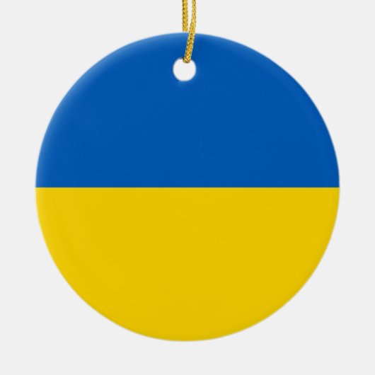 Ornament with flag of Ukraine セラミックオーナメント (正面)