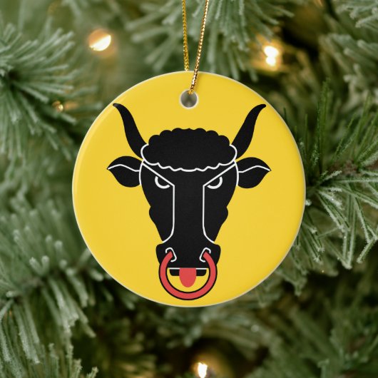 Ornament with flag of Uri, Switzerland セラミックオーナメント (ツリー)