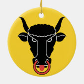 Ornament with flag of Uri, Switzerland セラミックオーナメント (裏面)