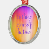 Ornament with Shakespeare Quote by Jo Images メタルオーナメント (左)