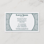 Ornamental 01 -暗いモスグリーンの(卵の殼) 名刺 (裏面)