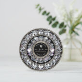 Ornamental Aniversary Diamond Monogram 招待状 (スタンド正面)