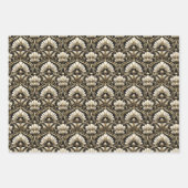 Ornamental Art Deco – Noir | Decorative Luxe ラッピングペーパーシート (正面2)