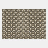 Ornamental Art Deco – Noir | Decorative Luxe ラッピングペーパーシート (正面)