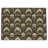 Ornamental Art Deco – Noir | Decorative Luxe ラージペーパーバッグ (正面)