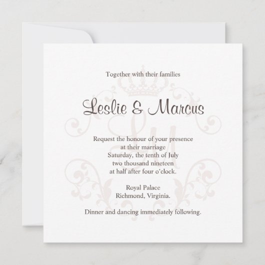 Ornamental Border with a Traditional Crown (裏面)