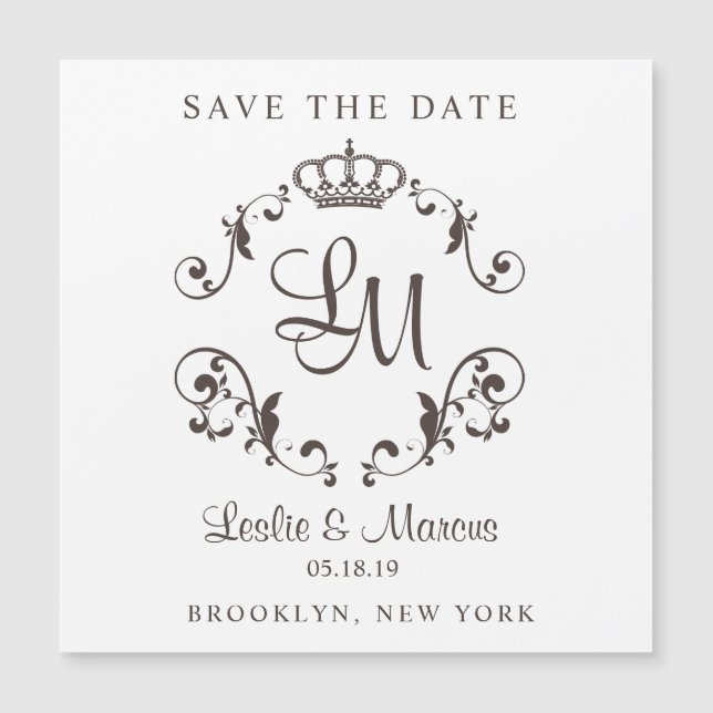 Ornamental Border with a Traditional Crown for Wed (正面)