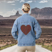 Ornamental Cherry Blossom Pattern Denim Jacket デニムジャケット