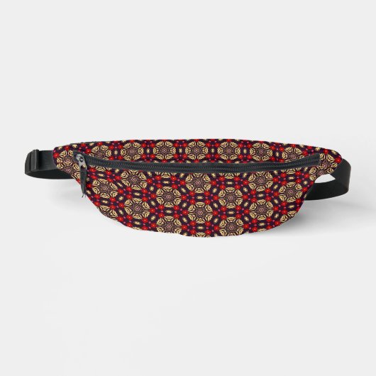 Ornamental Cherry Blossom Pattern Fanny Pack ファニーパック (正面)