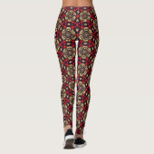Ornamental Cherry Blossom Pattern Leggings レギンス (裏面)