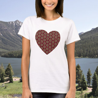 Ornamental Cherry Blossom Pattern T-Shirt Tシャツ