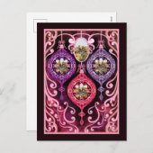 Ornamental Christmas - Photo Christmas card シーズンポストカード (正面/裏面)
