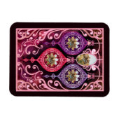 Ornamental Christmas - Photo Christmas card マグネット (横)