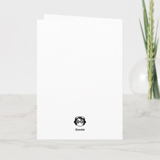 Ornamental Christmas - Pink Christmas Card カード (裏面)