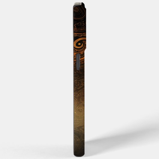 🖤 Ornamental Dark Gold Pattern - Luxurious & Intr Case-Mate iPhoneケース (裏面 / 右)