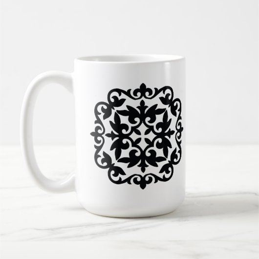 Ornamental Floral Design コーヒーマグカップ (左)