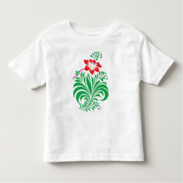 Ornamental Floral Flower Design – Elegant トドラーTシャツ