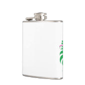 Ornamental Floral Flower Design – Elegant フラスク (左)