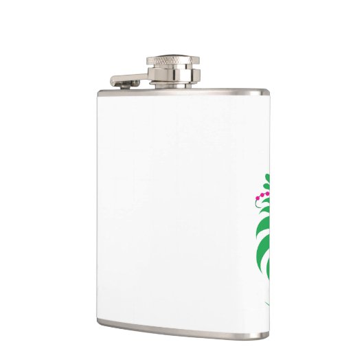 Ornamental Floral Flower Design – Elegant フラスク (左)