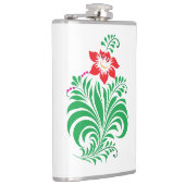 Ornamental Floral Flower Design – Elegant フラスク (右)