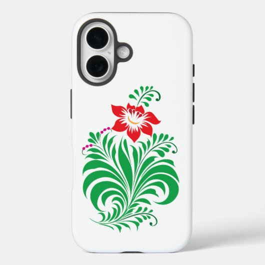Ornamental Floral Flower Design – Elegant Case-Mate iPhoneケース (裏面)