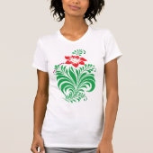 Ornamental Floral Flower Design – Elegant Tシャツ (正面)