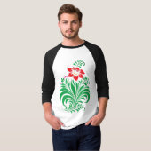 Ornamental Floral Flower Design – Elegant Tシャツ (正面フル)