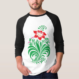 Ornamental Floral Flower Design – Elegant Tシャツ