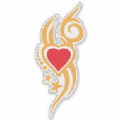 Ornamental Floral Heart Tattoo シール (正面)