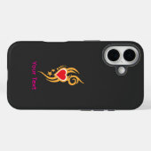 Ornamental Floral Heart Tattoo Case-Mate iPhoneケース (裏面 (横))