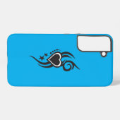 Ornamental Floral Heart Tattoo  Samsung Galaxyケース (裏面横)