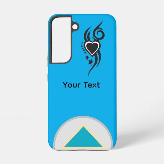 Ornamental Floral Heart Tattoo  Samsung Galaxyケース (裏面)