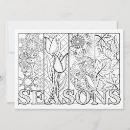OrnaMENTAL Four Seasons Color Your Own