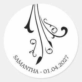 Ornamental Horror Black Gothic ラウンドシール