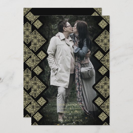 Ornamental lace Effect Photo Wedding (正面/裏面)