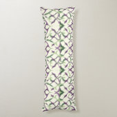 Ornamental Lily Motif Pattern ボディピロー (裏面 (縦))