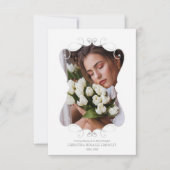 Ornamental Remember Loved One Passed Away Funeral 招待状 (正面)