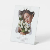 Ornamental Reserved Wedding Seat Tribute Loved One 台座サイン (正面)