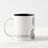 Ornamental Script Letter S Mug ツートーンマグカップ (左)